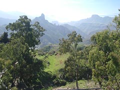 Gebirgslandschaft bei Cruz de Tejeda
