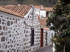 Kanarische Häuser in Fataga - Gran Canaria
