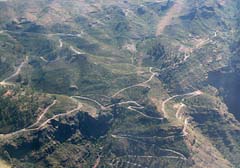 Barranco de Mogan aus der Luft fotogrfiert