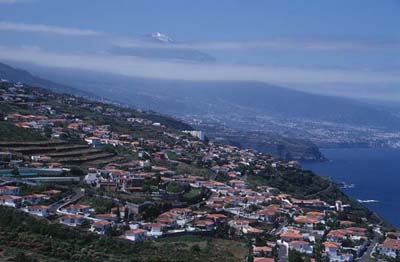 Teneriffa Blick Über die NordkÜste bei El Sauzal