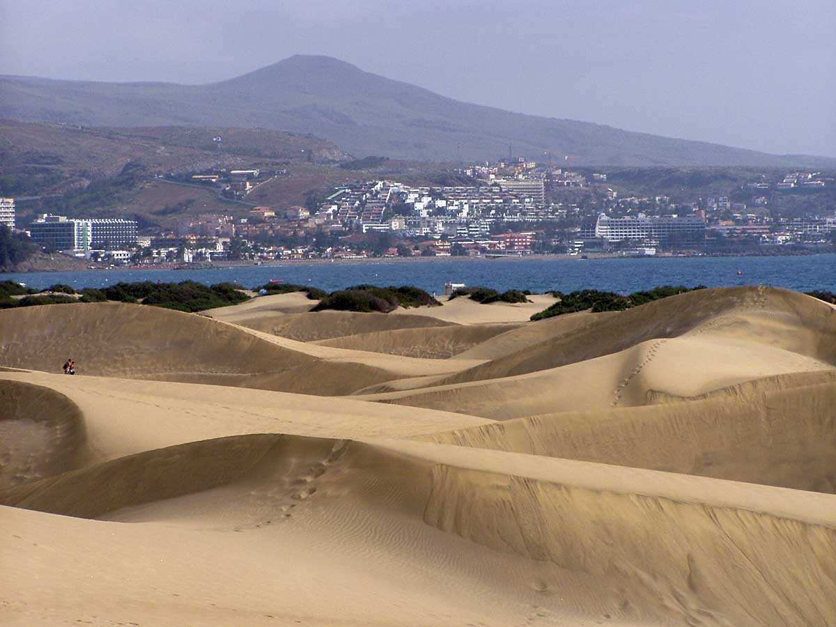 Insel Gran Canaria - Dünen zwischen Maspalomas und Playa del Ingles