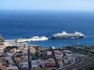 Blick auf San Sebastian de La Gomera